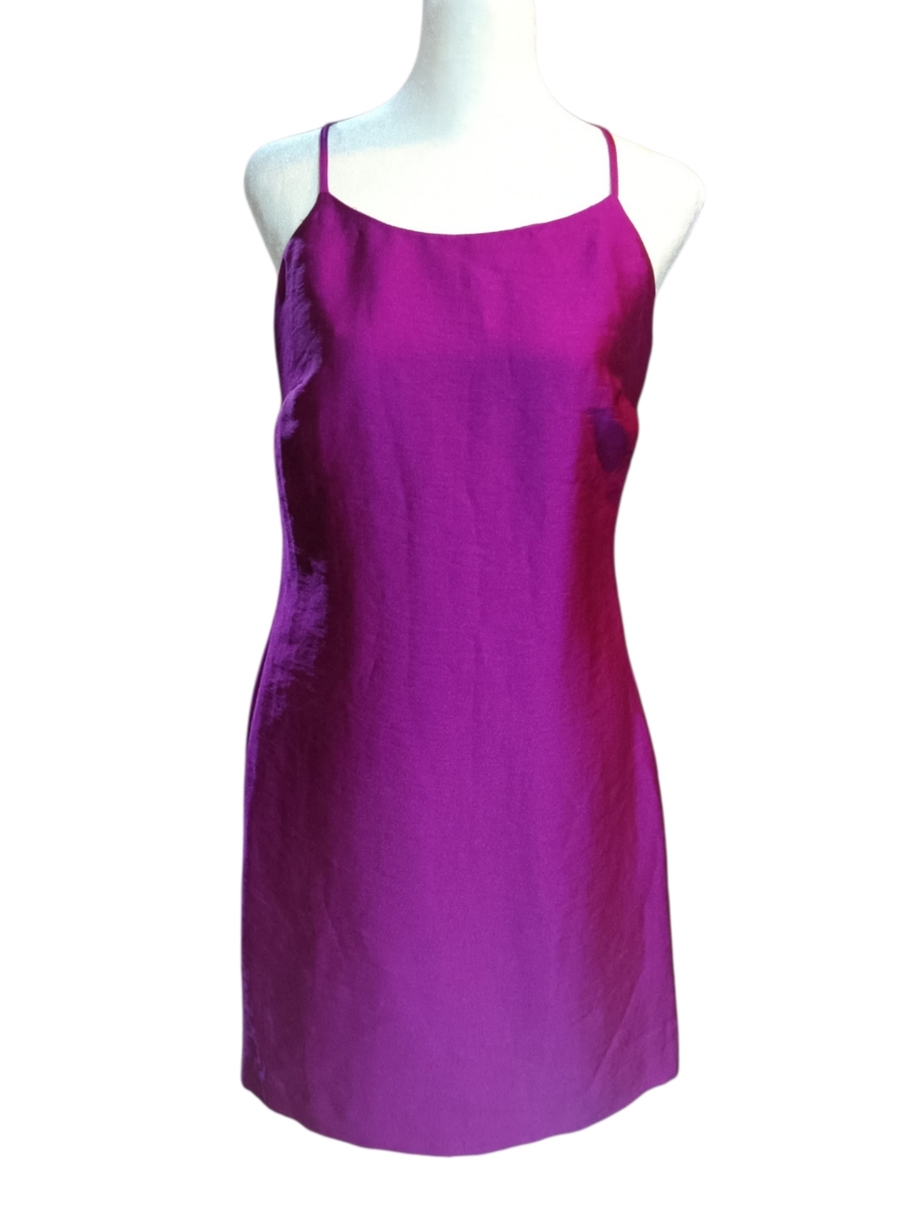 Vince Camuto Purple Spaghetti Strap Slip Dress Sz 0 Lined